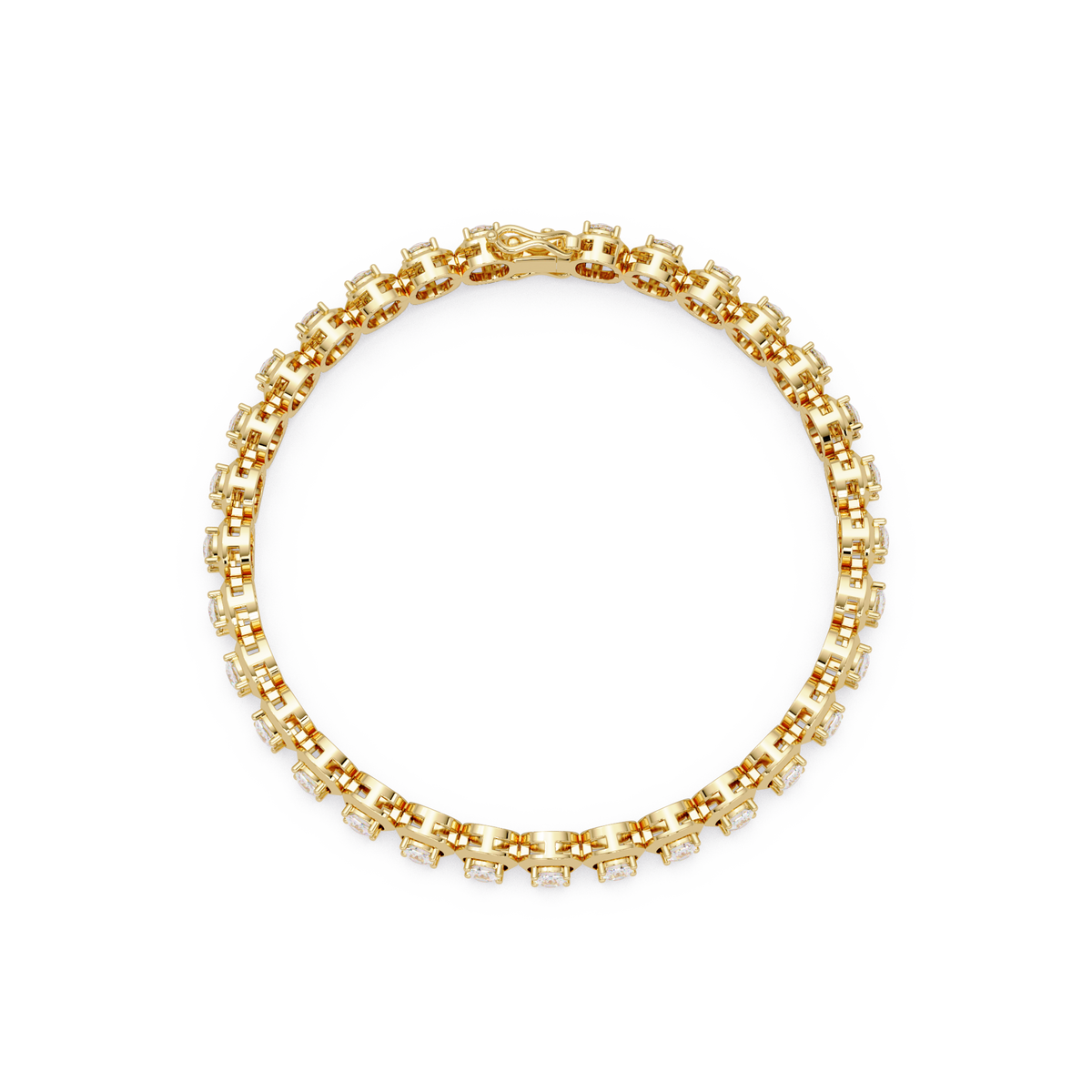 Luxury Cushion Cut Diamond Tennis Bracelet