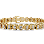 Luxury Cushion Cut Diamond Tennis Bracelet