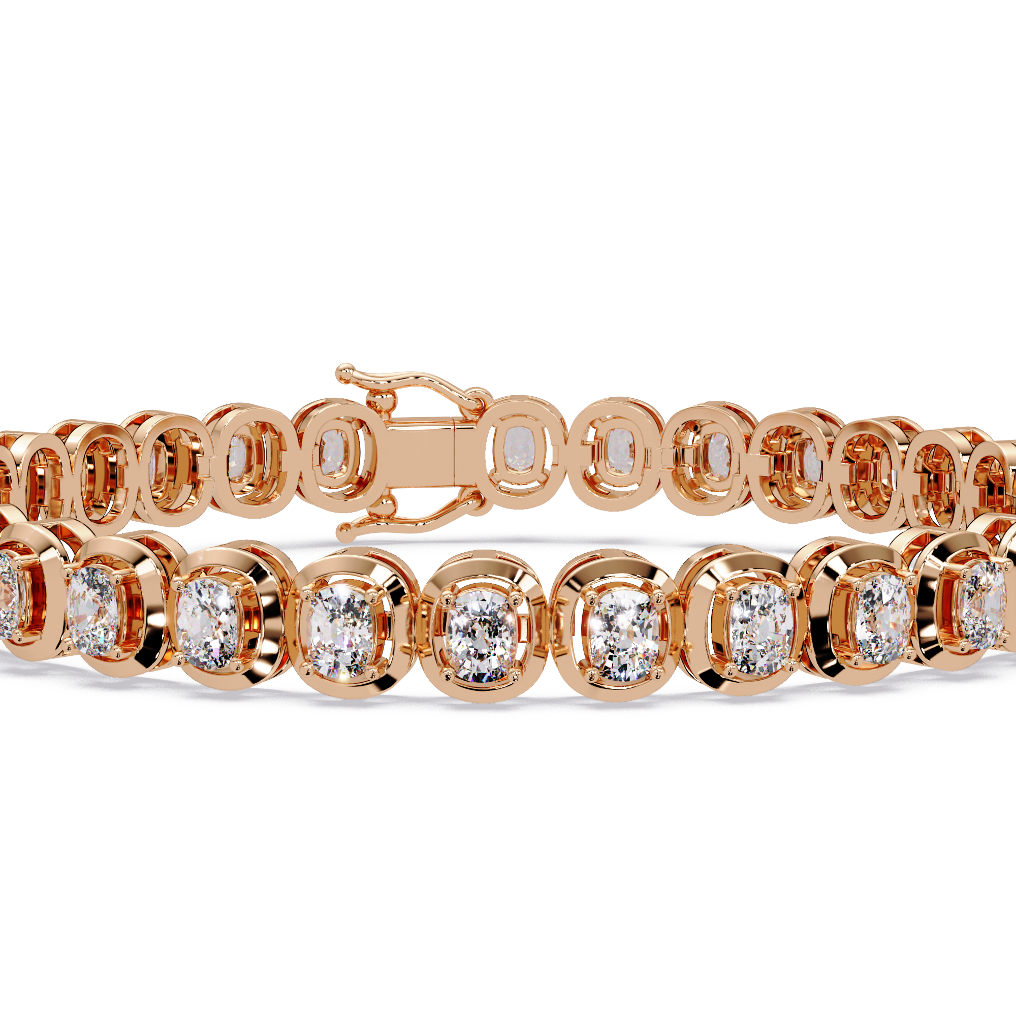 Luxury Cushion Cut Diamond Tennis Bracelet