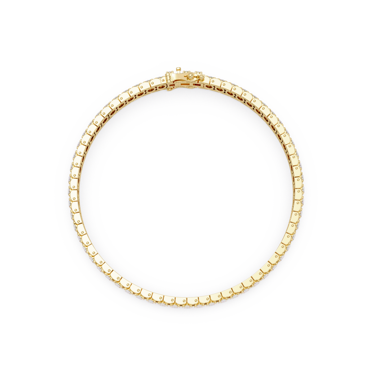 Oval Diamond Tennis Bracelet
