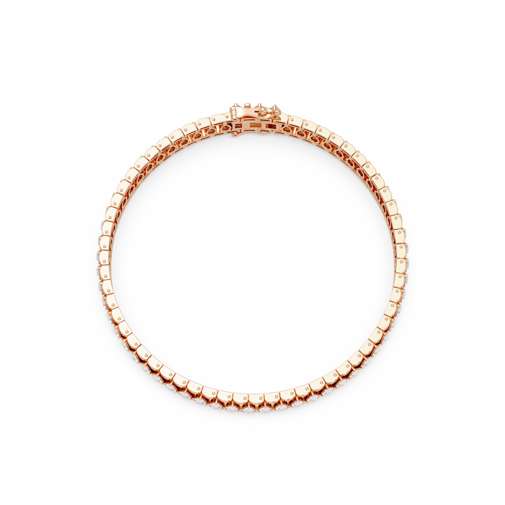 Round Diamond Tennis Bracelet