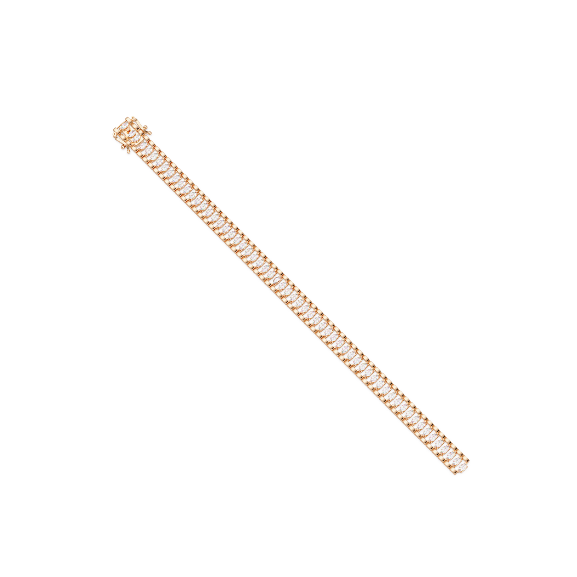 Luxury Round Cut Diamond Tennis Bracelet for Women