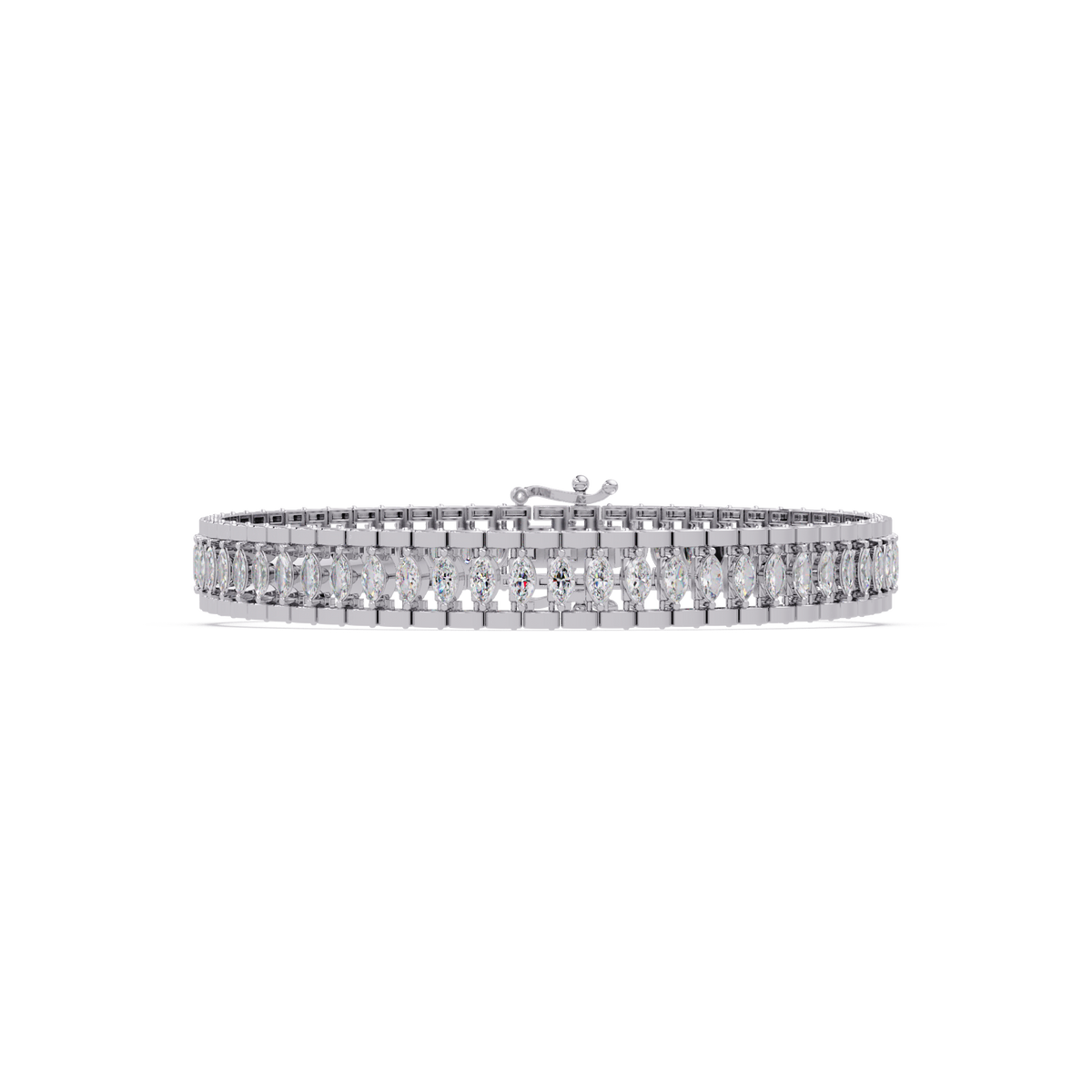 Luxury Round Cut Diamond Tennis Bracelet for Women