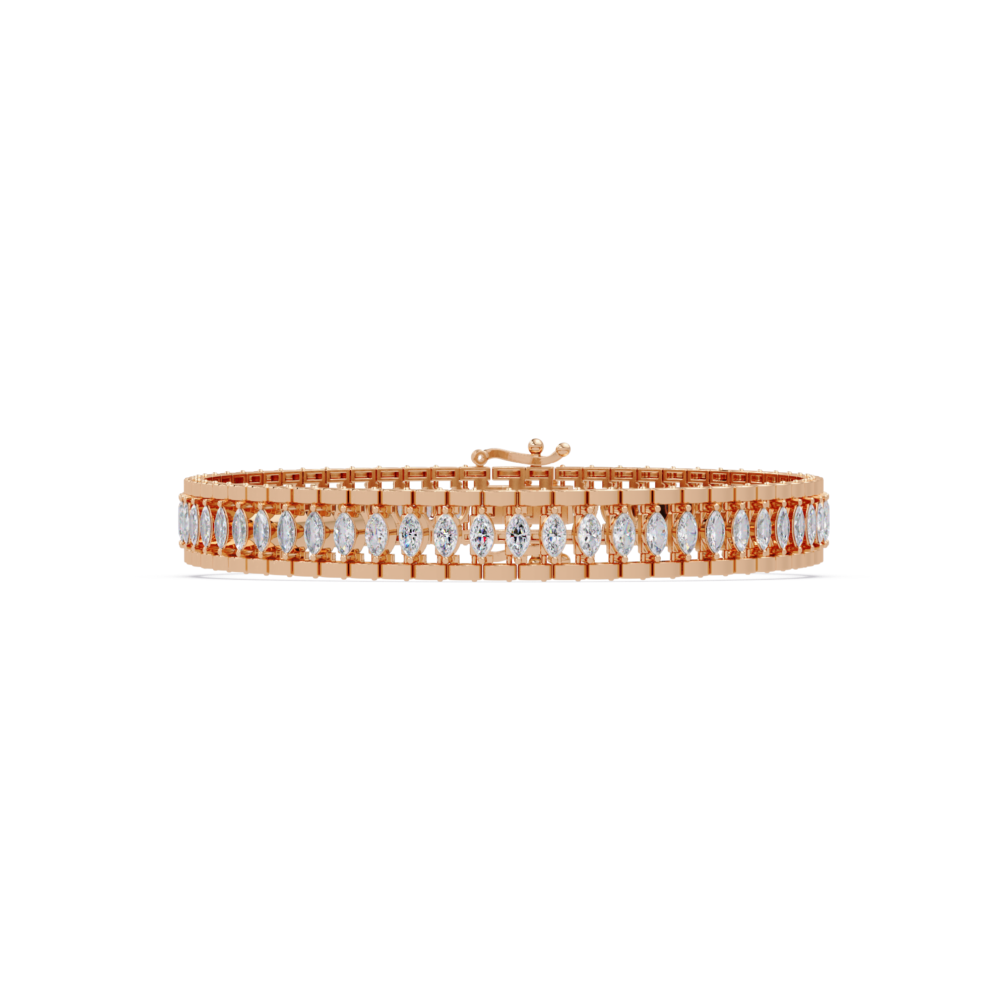 Luxury Round Cut Diamond Tennis Bracelet for Women