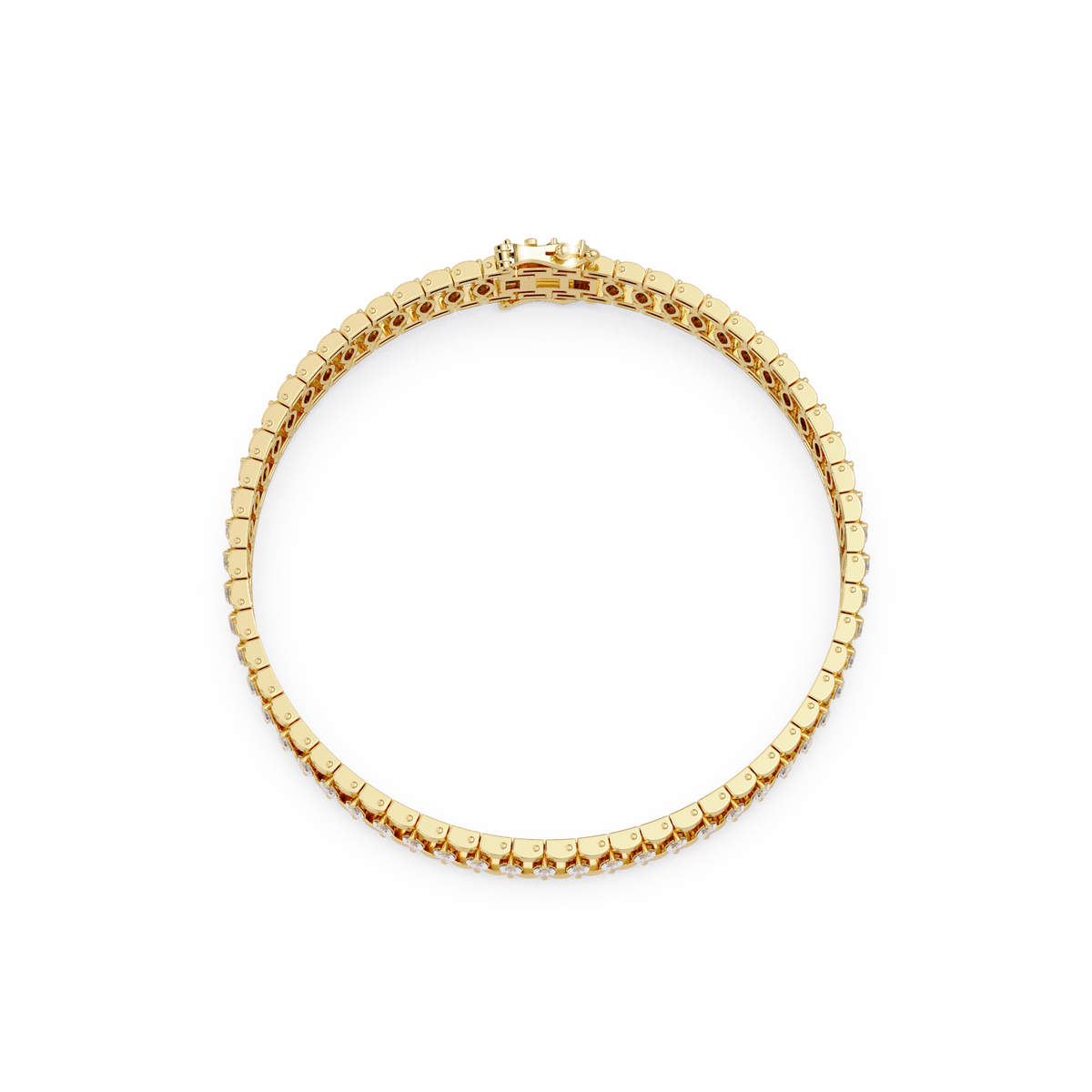 Luxury Round Cut Diamond Tennis Bracelet for Women
