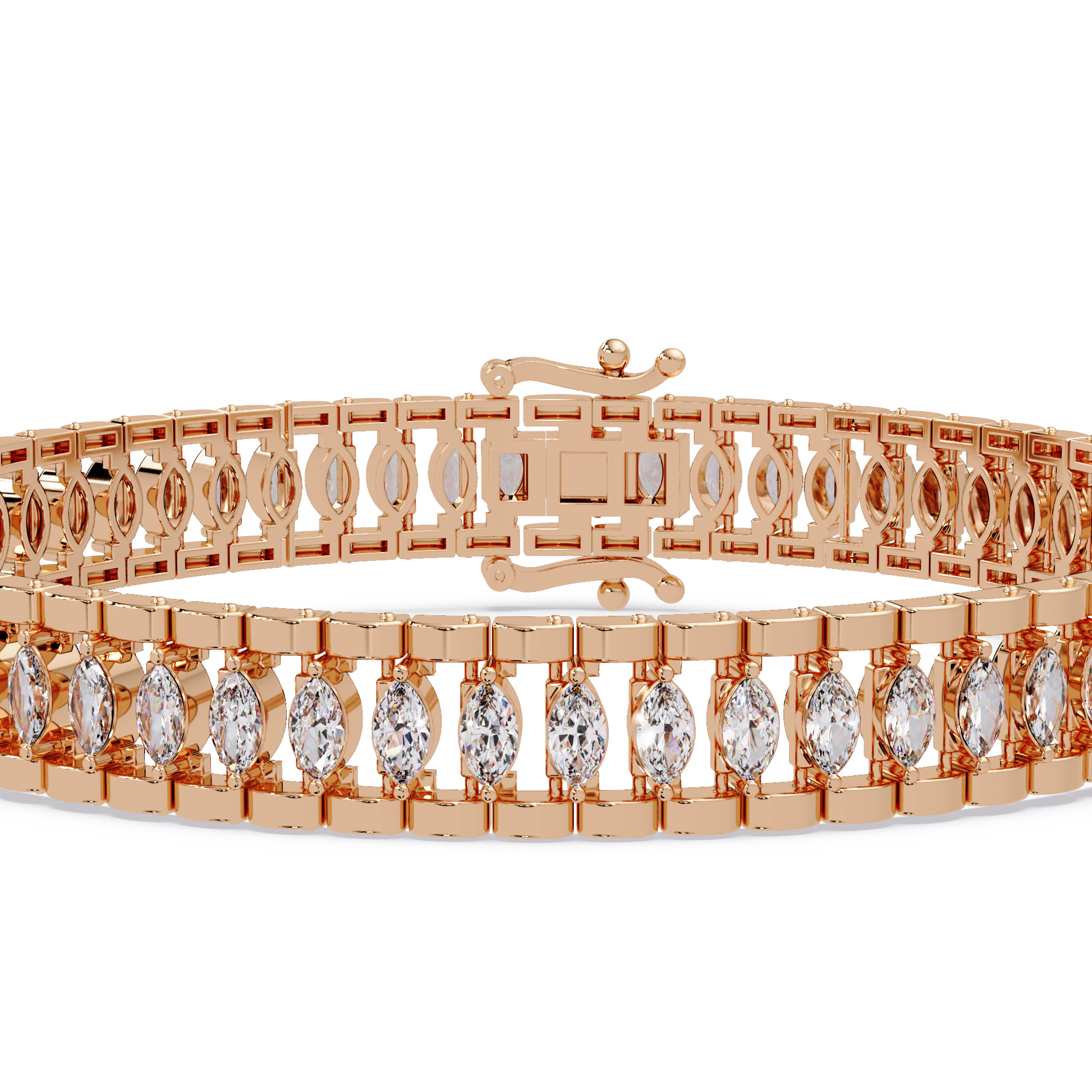 Luxury Round Cut Diamond Tennis Bracelet for Women