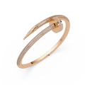 Luxury Diamond Nail Bangle Bracelet