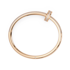 Luxury Diamond Nail Bangle Bracelet