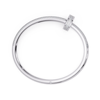 Luxury Diamond Nail Bangle Bracelet