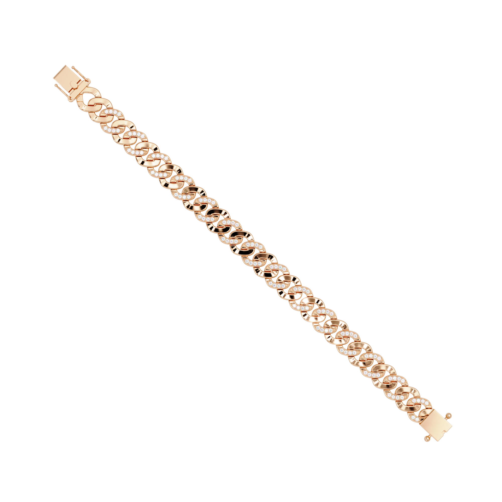 Diamond Cuban Link Bracelet for Men & Women