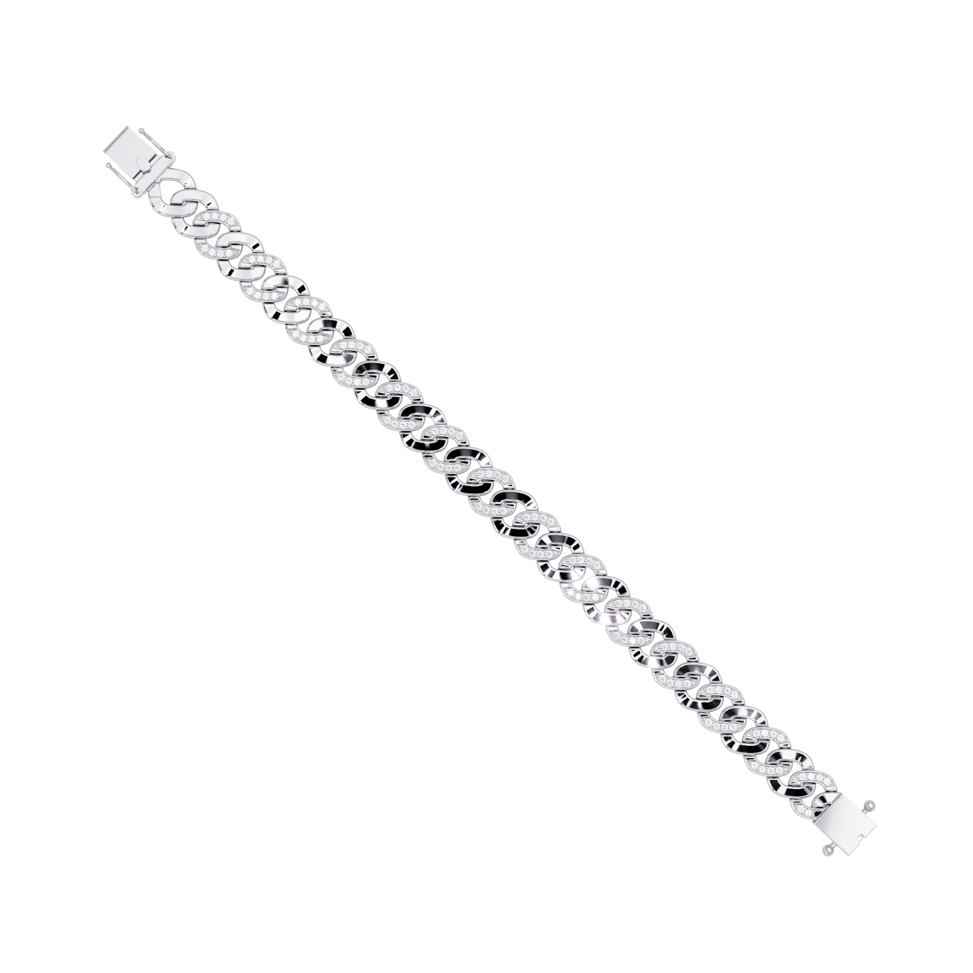 Diamond Cuban Link Bracelet for Men & Women