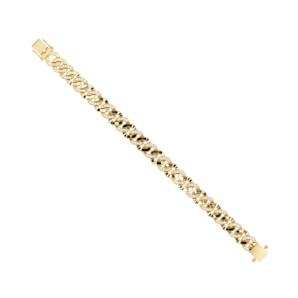 Diamond Cuban Link Bracelet for Men & Women
