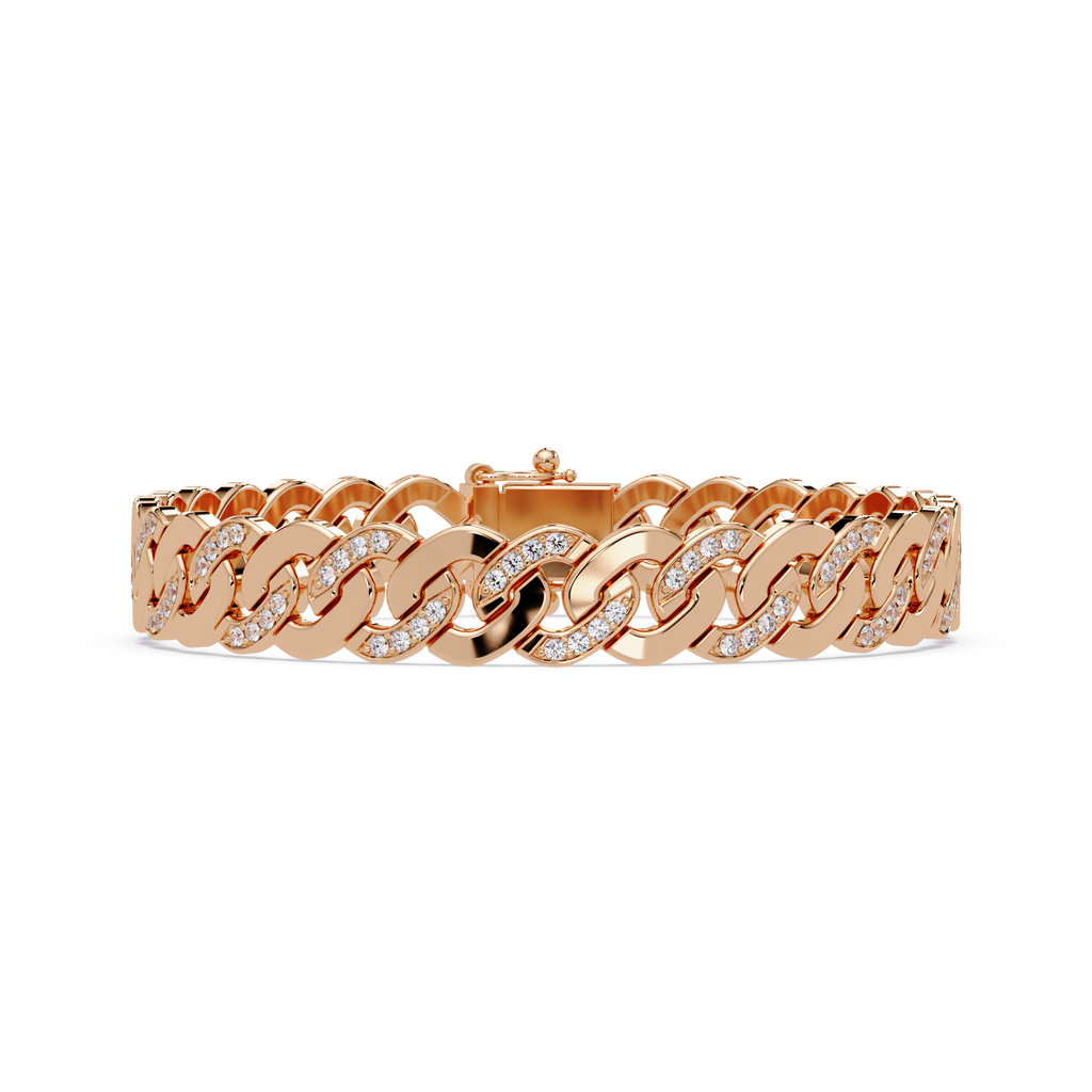 Diamond Cuban Link Bracelet for Men & Women