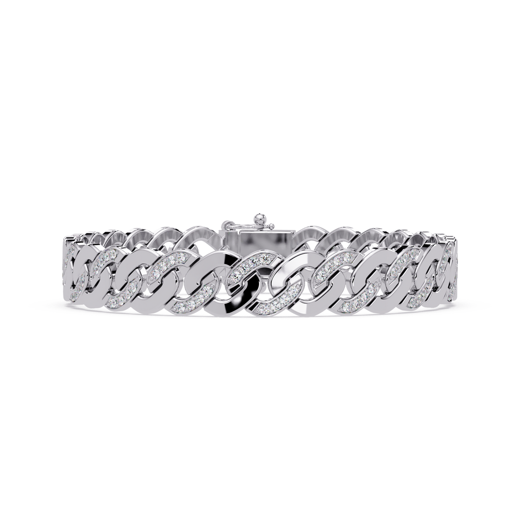 Diamond Cuban Link Bracelet for Men & Women