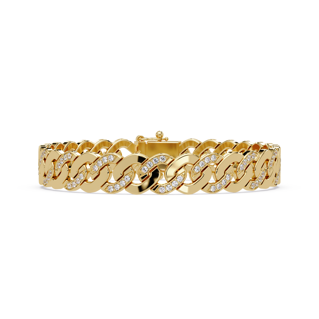 Diamond Cuban Link Bracelet for Men & Women