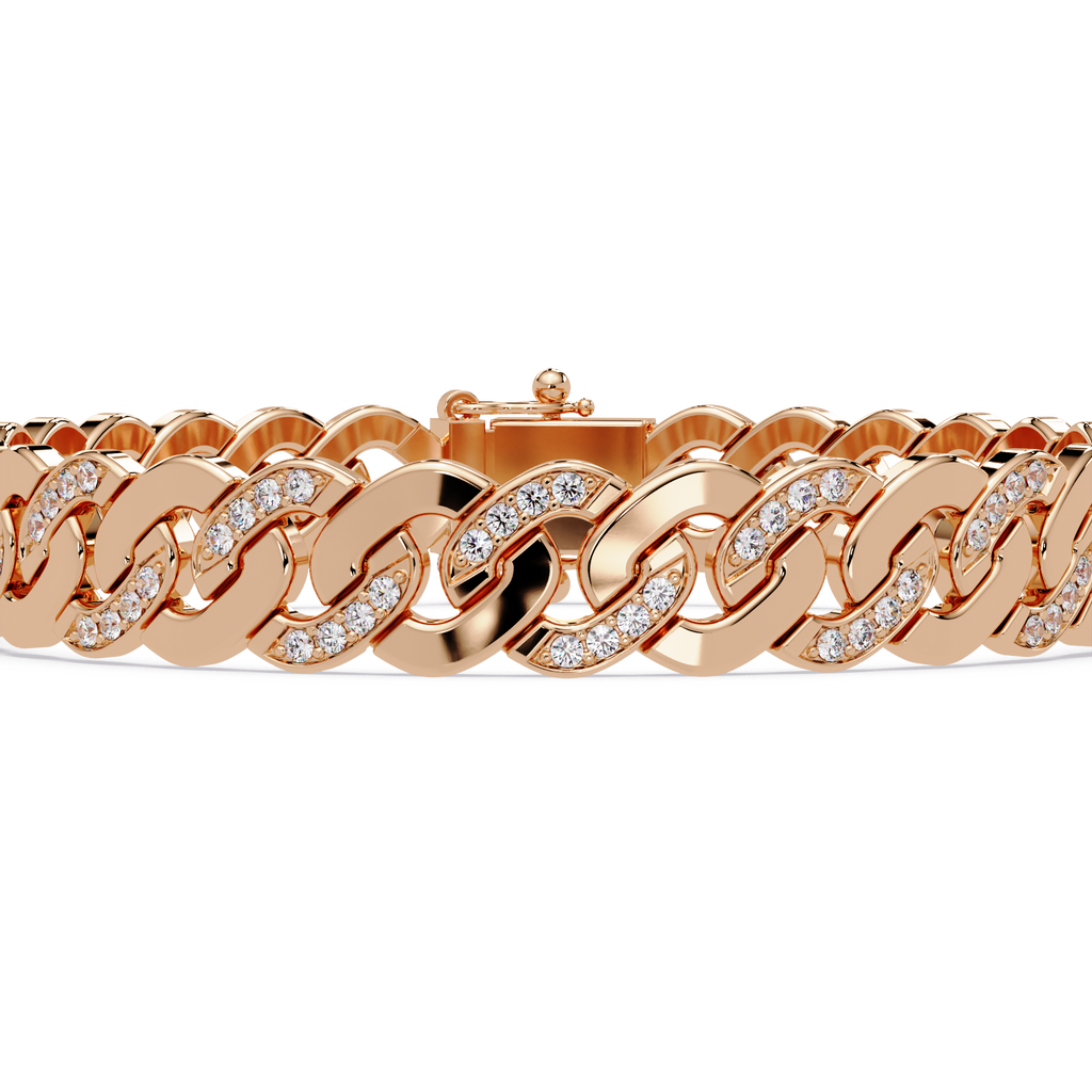 Diamond Cuban Link Bracelet for Men & Women
