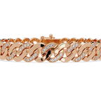 Diamond Cuban Link Bracelet for Men & Women