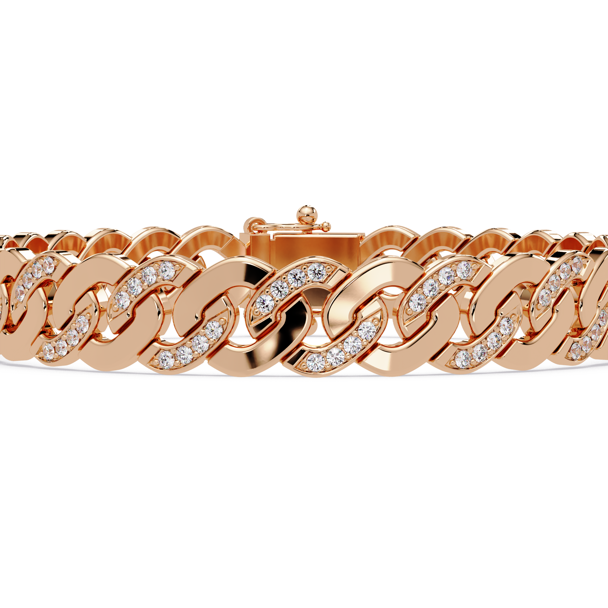 Diamond Cuban Link Bracelet for Men & Women