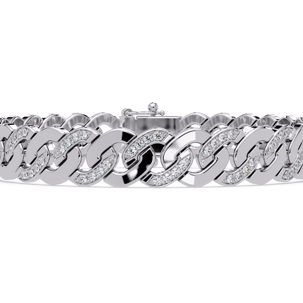 Diamond Cuban Link Bracelet for Men & Women