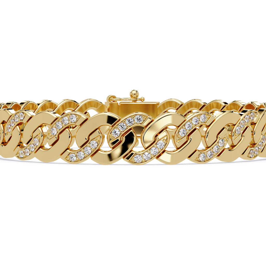 Diamond Cuban Link Bracelet for Men & Women