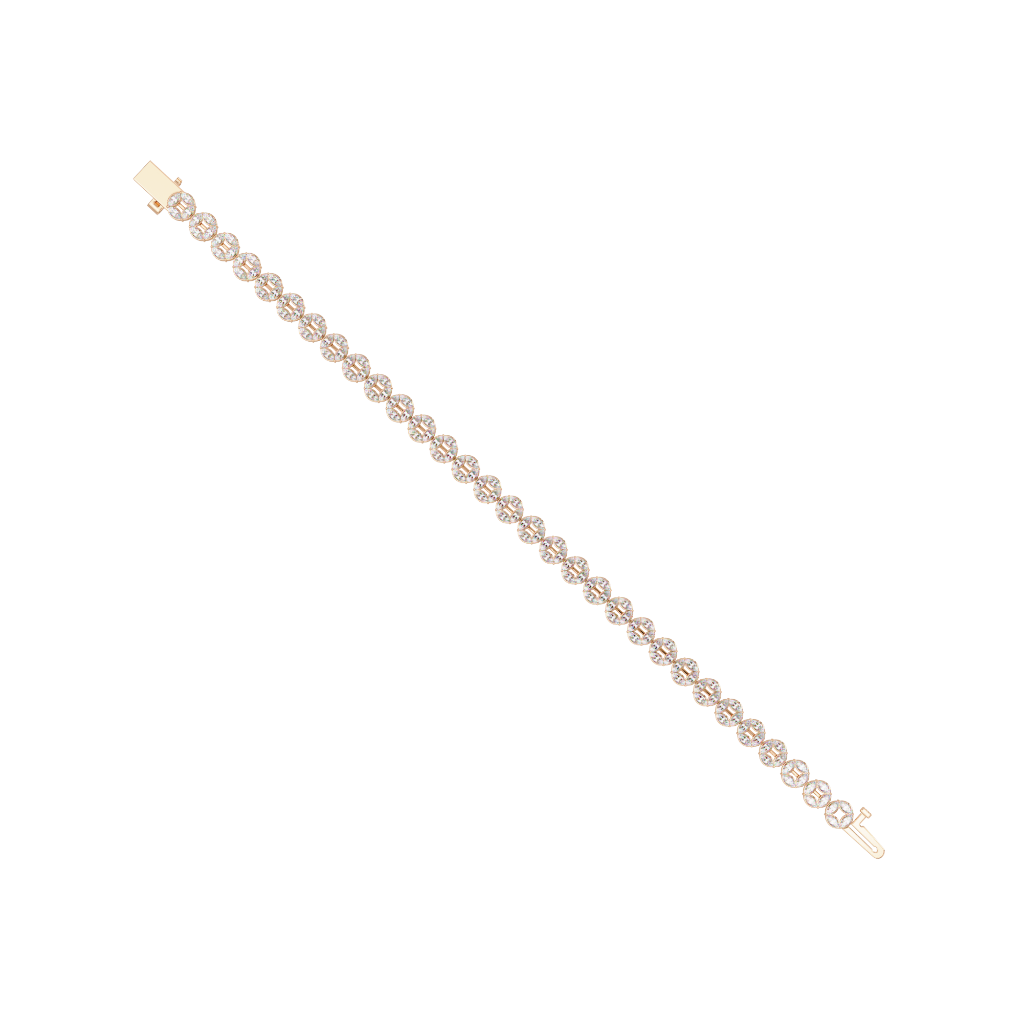 Marquise Diamond Tennis Bracelet
