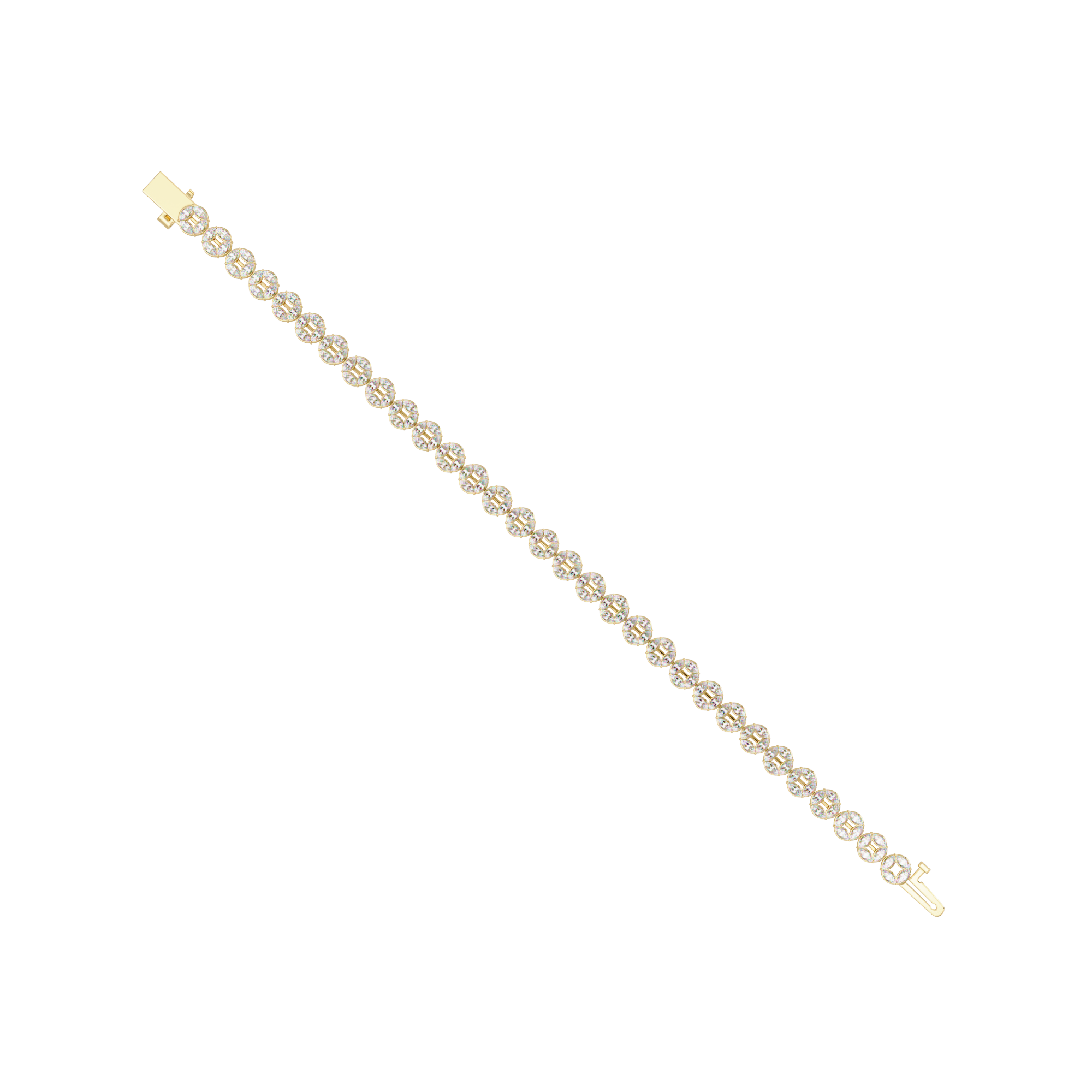Marquise Diamond Tennis Bracelet