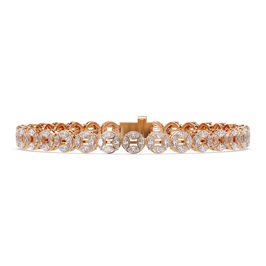 Marquise Diamond Tennis Bracelet