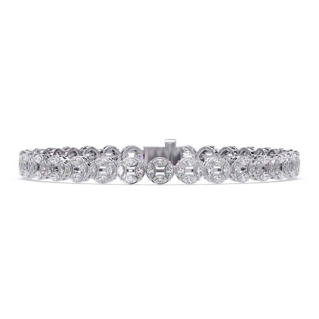 Marquise Diamond Tennis Bracelet