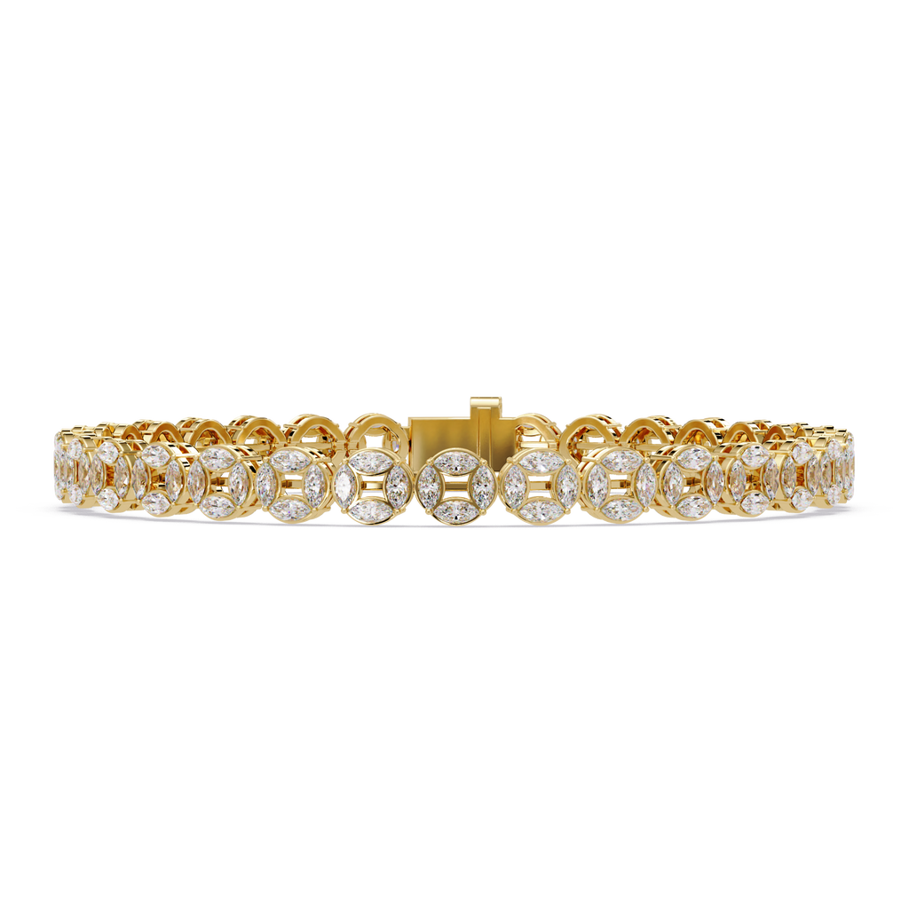 Marquise Diamond Tennis Bracelet