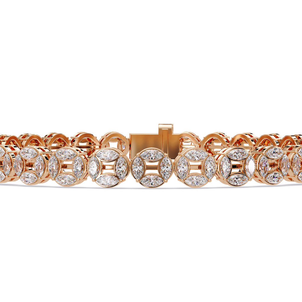 Marquise Diamond Tennis Bracelet