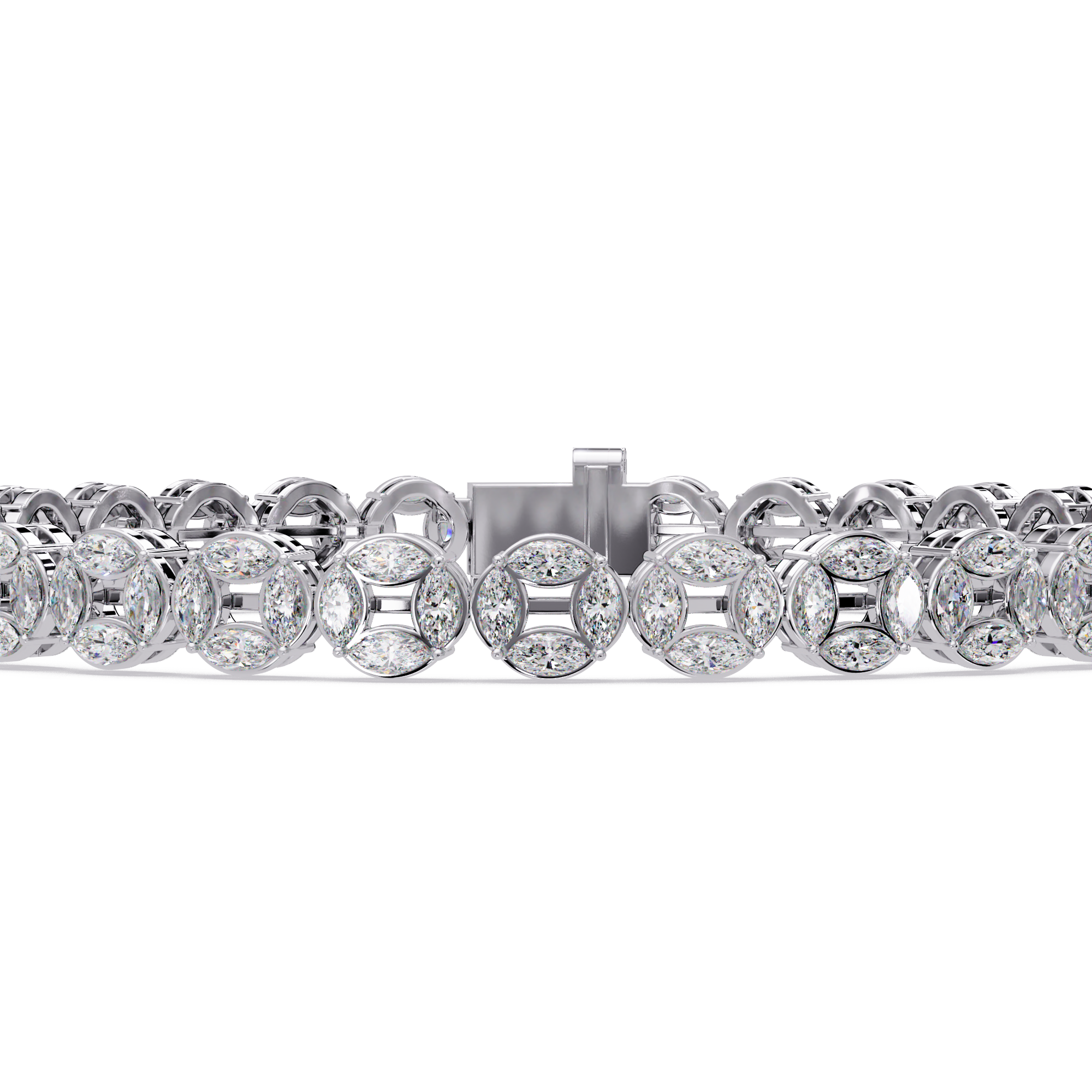 Marquise Diamond Tennis Bracelet