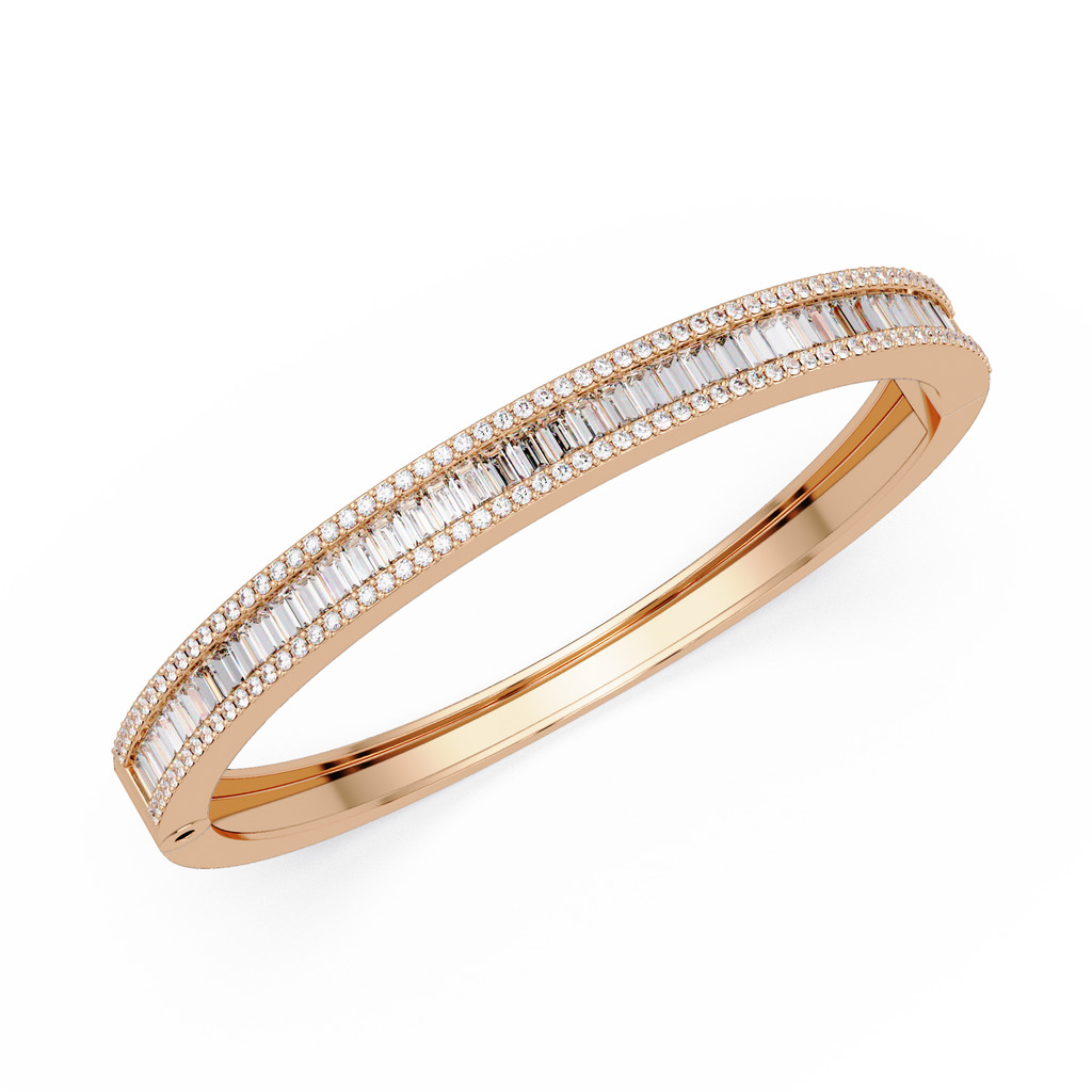 Luxury Baguette & Round Diamond Tennis Bracelet