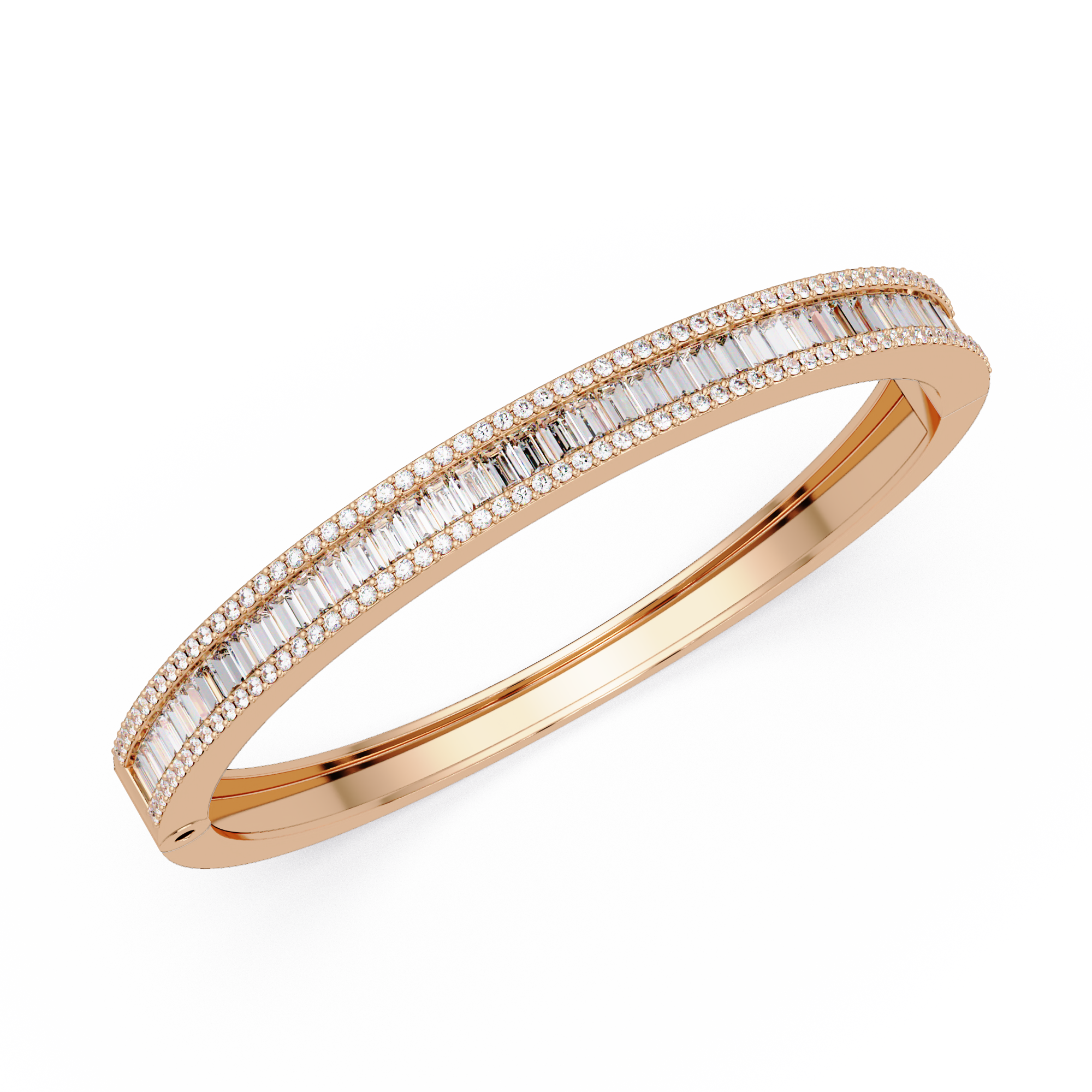 Luxury Baguette & Round Diamond Tennis Bracelet