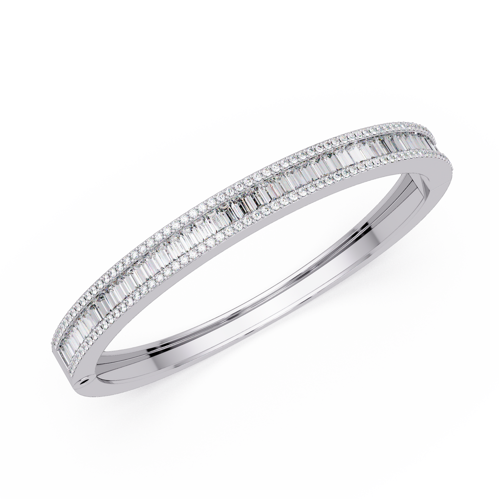 Luxury Baguette & Round Diamond Tennis Bracelet
