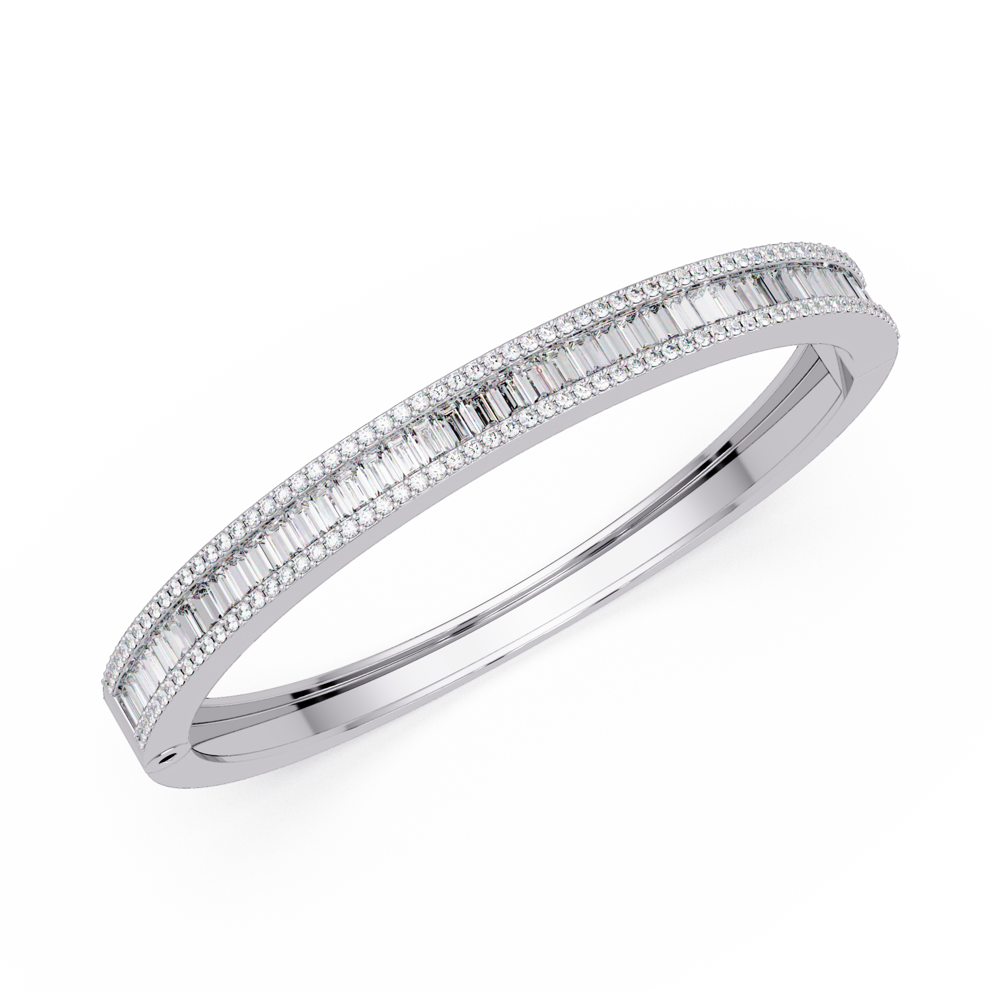 Luxury Baguette & Round Diamond Tennis Bracelet