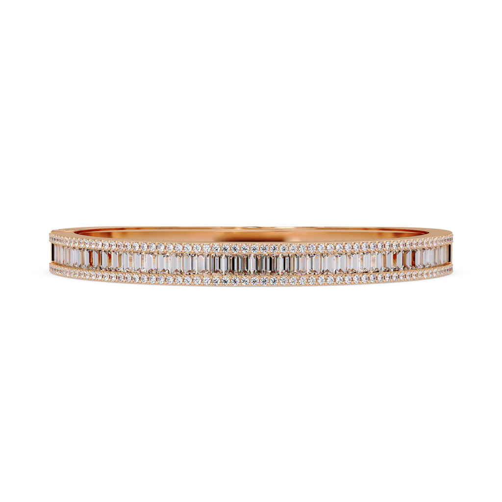 Luxury Baguette & Round Diamond Tennis Bracelet