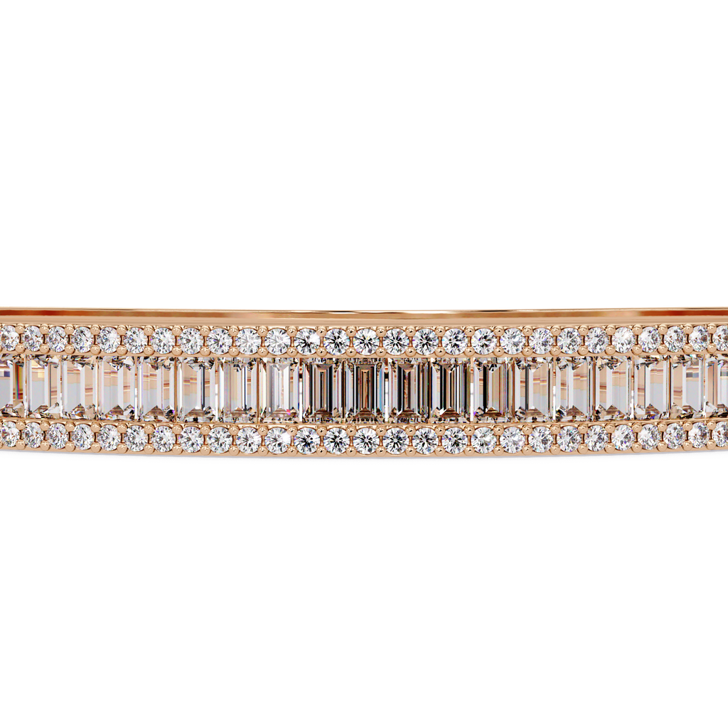 Luxury Baguette & Round Diamond Tennis Bracelet