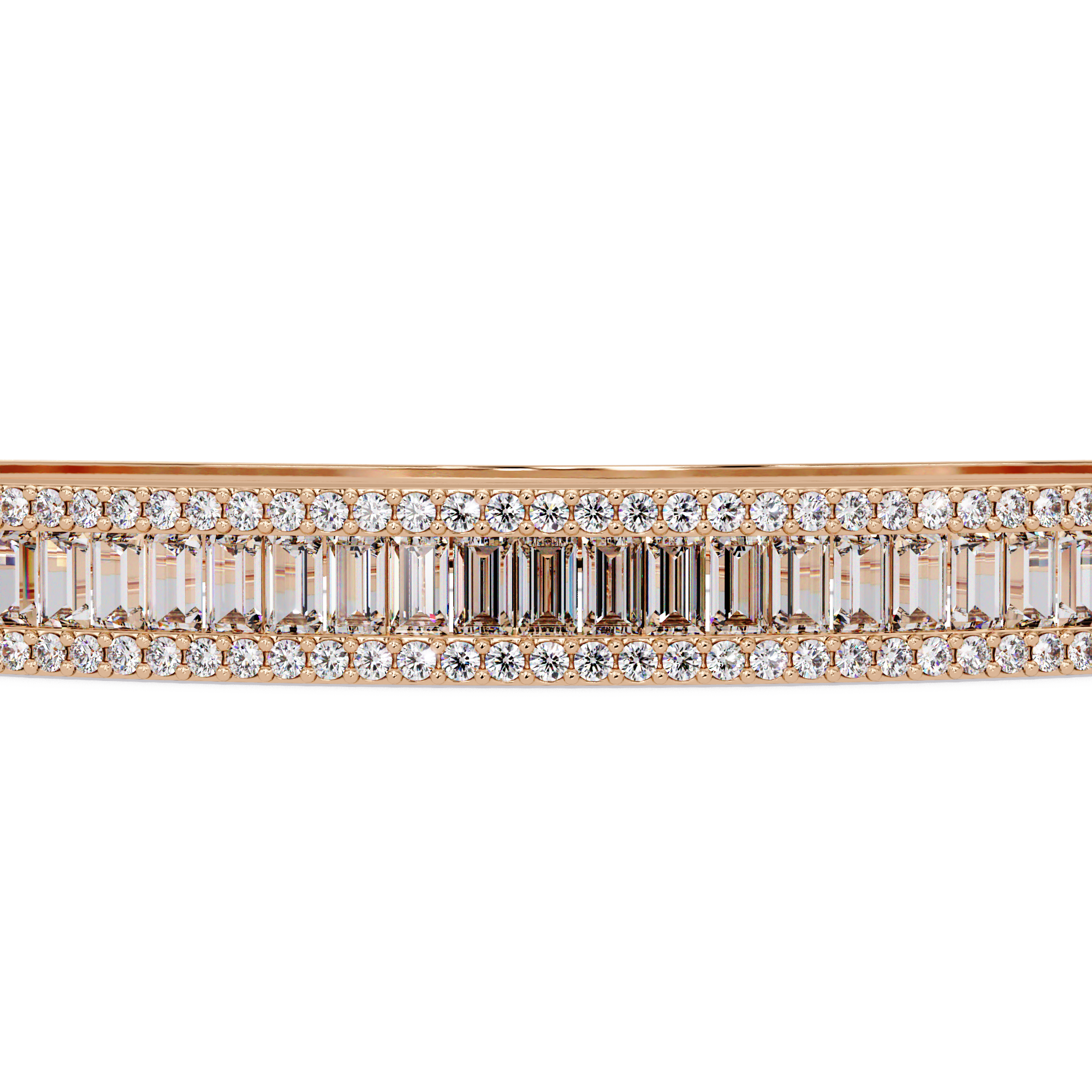 Luxury Baguette & Round Diamond Tennis Bracelet