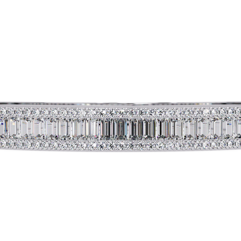 Luxury Baguette & Round Diamond Tennis Bracelet