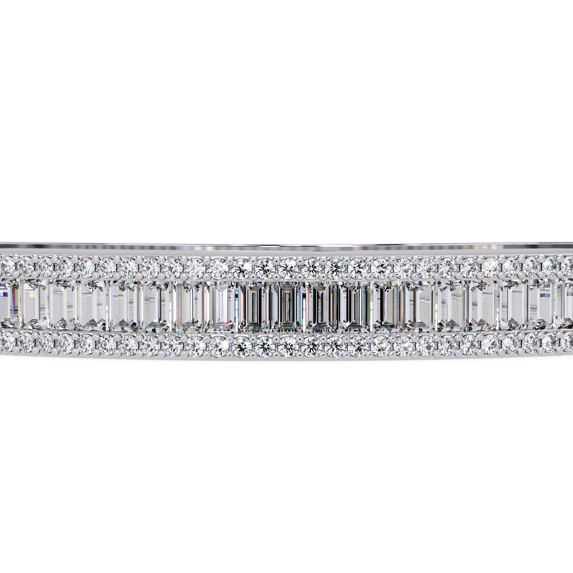 Luxury Baguette & Round Diamond Tennis Bracelet