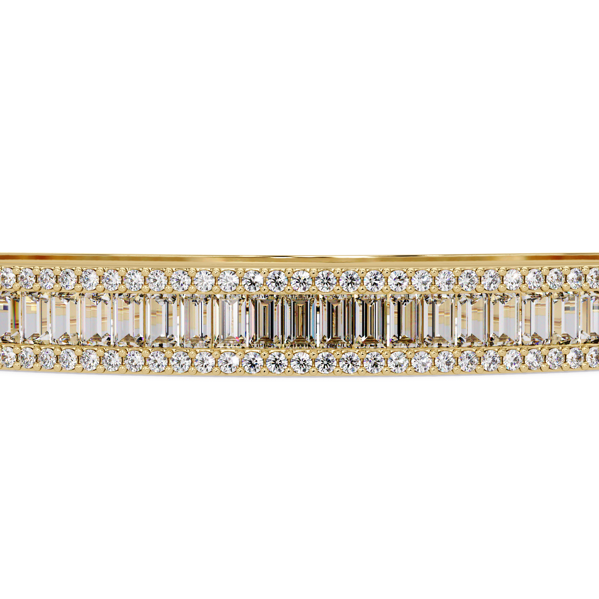 Luxury Baguette & Round Diamond Tennis Bracelet