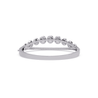 Minimalist Circle Diamond Bangle Bracelet for Women