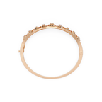 Minimalist Circle Diamond Bangle Bracelet for Women