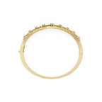 Minimalist Circle Diamond Bangle Bracelet for Women