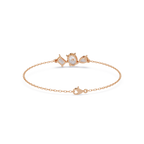 Three Stone Diamond Bracelet for Women