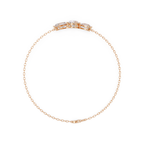 Three Stone Diamond Bracelet for Women