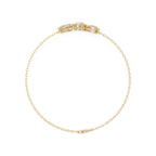 Three Stone Diamond Bracelet for Women