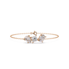 Minimalist Multi Shape Diamond Bracelet for Women