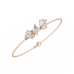 Minimalist Multi Shape Diamond Bracelet for Women