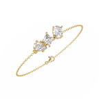 Minimalist Multi Shape Diamond Bracelet for Women